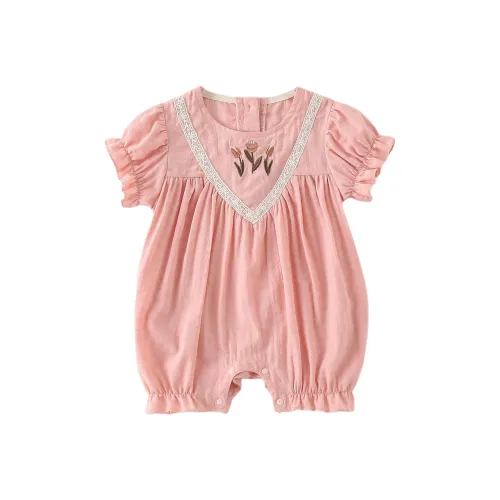 XiaoJinBu Комбинезон Темно-розовый для младенцев и малышей