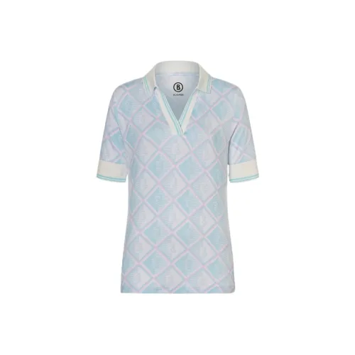 BOGNER ELONIE Поло Женское Светло-Синий С принтом
