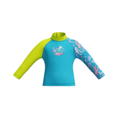 Speedo Детский купальник синий желтый для малышей и детей младшего возраста