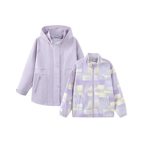 PUMA Ветровка Два PIECE WISEWINDPROOF Куртка г Фиолетовый Для детей от 3 до 7 лет
