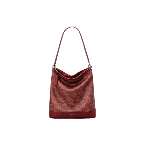 PAYOT Сумка через плечо из синтетической кожи женская бордовый экрю