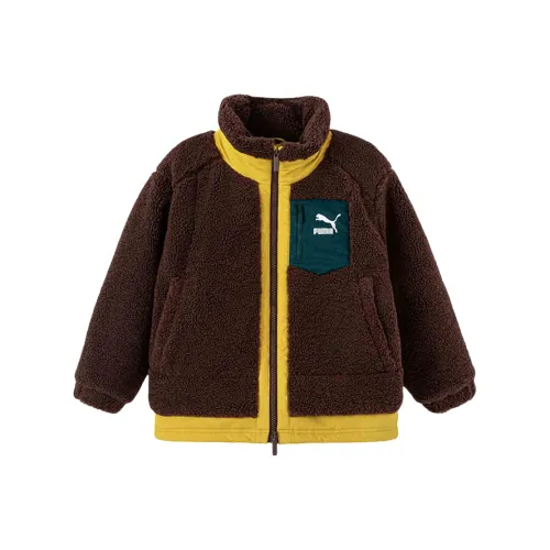 PUMA Velvet Feel Пальто Sportstyle Series Коричневый Hue Детский