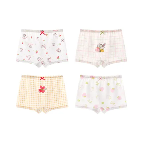 Хлопок нижнее белье 4 штуки цвет на изображении для детей в возрасте 3-7 лет