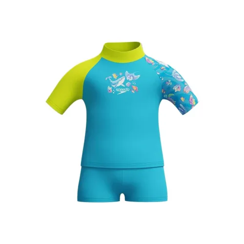 Speedo Детский купальник синий желтый для малышей и детей младшего возраста