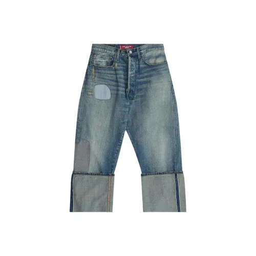 JUNYA WATANABE совместный бренд Синий Мужской Джинсы