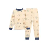 Кремовый бежевый + оранжевый синий