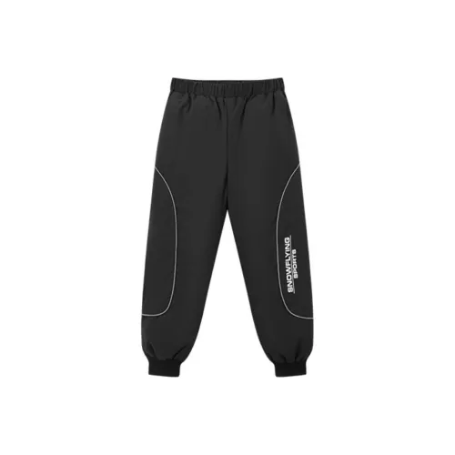 Детские брюки буква умеренный подростки черный