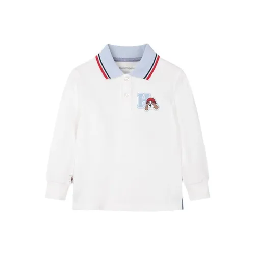 Hush Puppies Поло SS25 Натуральный Белый Дети Возраст 3-7 Лет