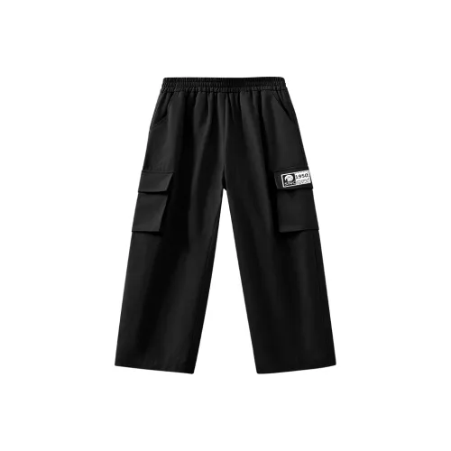 SNOOPY Карго-брюки для детей 3-7 лет черные