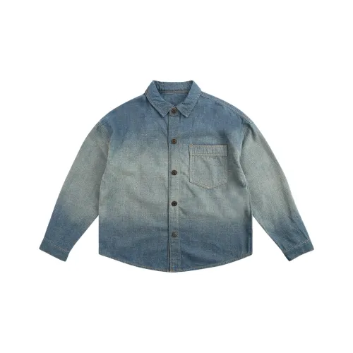 Pure and Good Джинсовая рубашка синий цвет для детей 3-7 лет