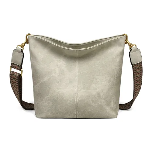 EBLAN Сумка через плечо из синтетической кожи стандартная женская цвет экрю