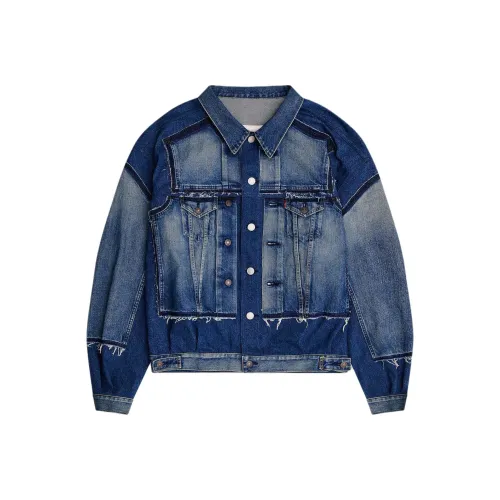 JUNYA WATANABE совместный бренд Индиго Мужские Джинсовые куртки