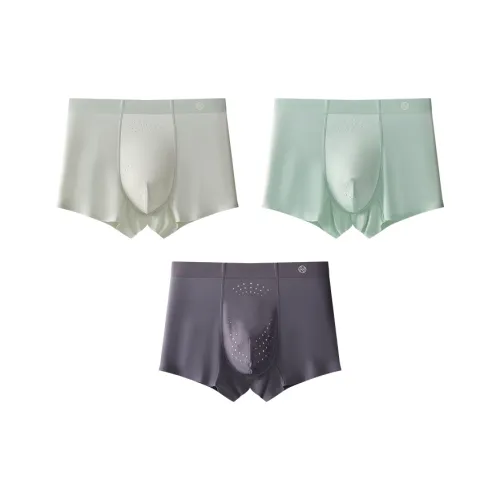Top Melon Нижнее белье 3 упаковки 3 упаковки [Светло-серый + Аква-зеленый + Темно-серый] Подростки