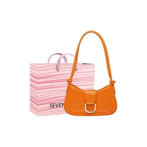 SEVENMOONS ПУ (полиуретан) Сумка через плечо Сумка на плечо Женская Оранжевый Белый Черный Хаки Коричневый