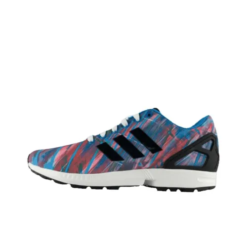 Adidas ZX Flu Slip Resistant Abrasion Resistant Низкий Топ Повседневная обувь Мужская Синий Красный Черный