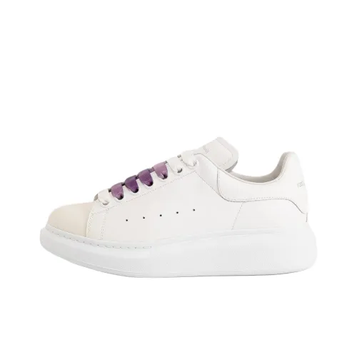 Alexander McQueen OVERSIZED Низкий Топ Стильные Скейтбординги Женские Белый Фиолетовый