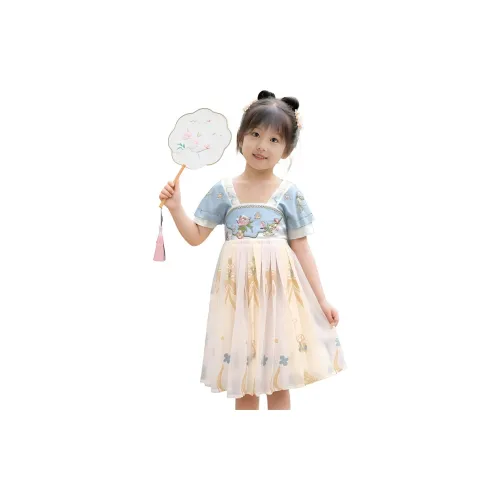 La Cergo Ханьфу Светло-синий для детей 3-7 лет