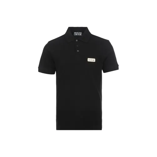VERSACE JEANS COUTURE Мужская черная поло