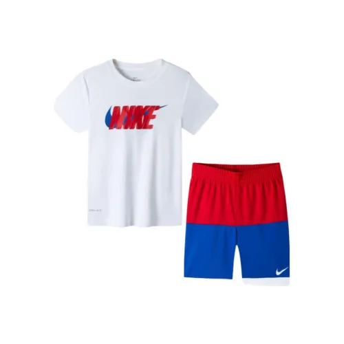 Nike Повседневная Спортивная Одежда Преппи Красная Детская