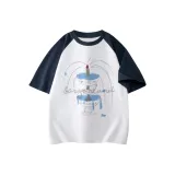 Белый & темно-синий