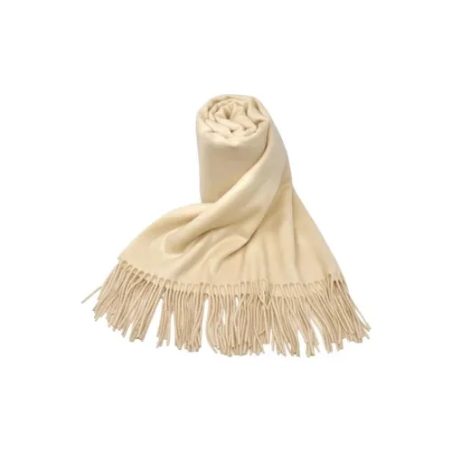 JOHNSTONS OF ELGIN Кашемир Вязаные Шарфы Женские Желтые