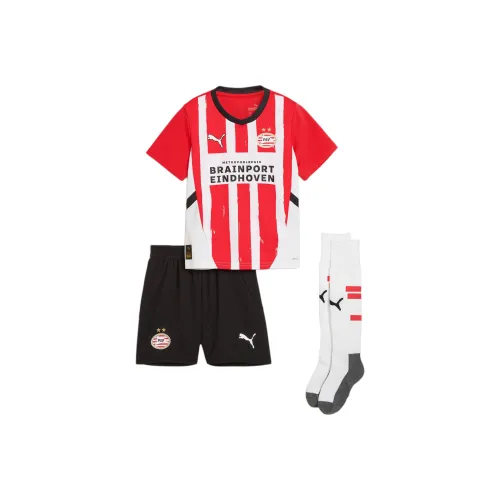PUMA Повседневная спортивная одежда PSV Eindhoven SS24 Красный черный белый для детей 3-7 лет