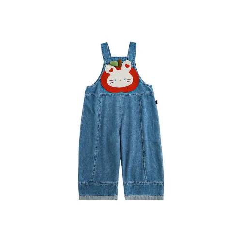 Детский возраст 3-7 лет YOEHYAUL Комбинезоны Apple Bunny Комбинезоны Blue