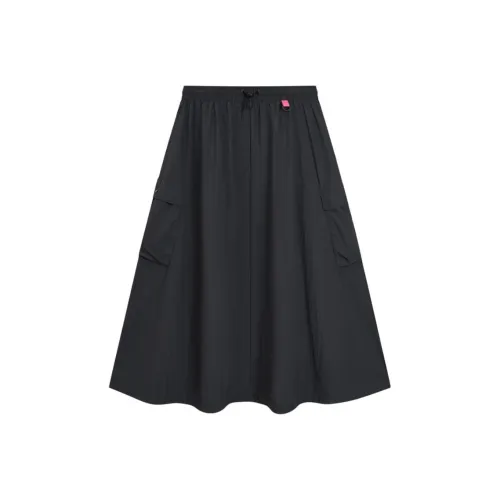 XTEP Sports Life Collection Глубокий черный Женские Повседневные длинные юбки