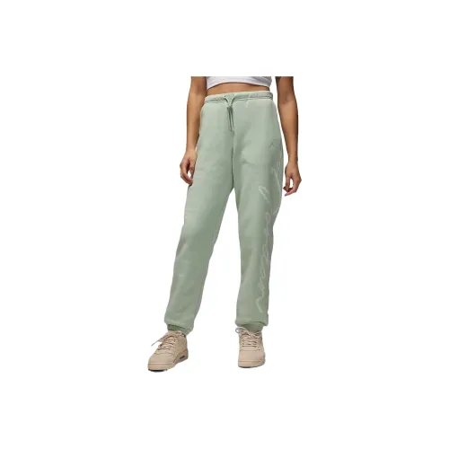 Jordan Brooklyn Fleece Вязаные Тренировочные Штаны Женские Светло-Зеленые