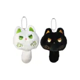 Злой котенок, шуршащая подвеска - белый + черный