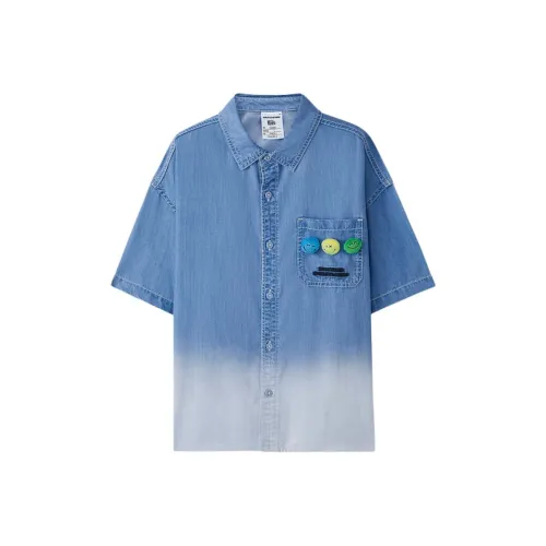 Skechers Kids x Smileyworld Рубашка Светло-Синий Деним 059H Подростки