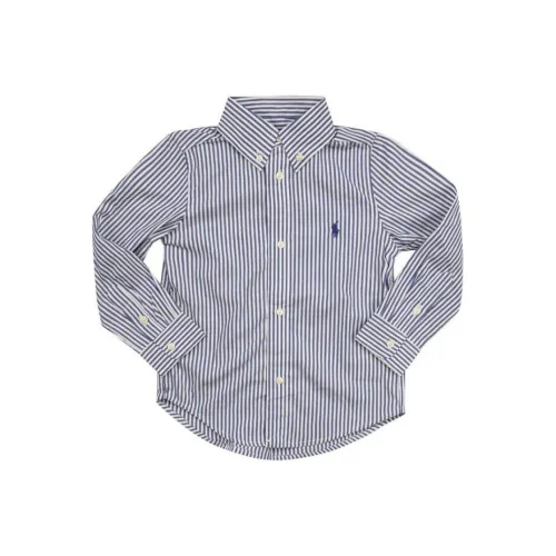 Polo Ralph Lauren Рубашка Весенний Осенний Детская Синие Белые