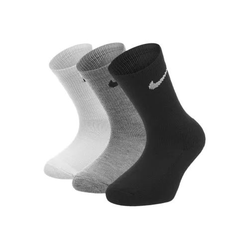 Носки Nike 3 упаковки 3 упаковки (серый + черный + белый) детские