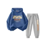 Комплект одежды (Топ Индиго + Штаны Серого цвета)