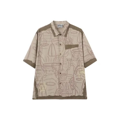 ONIARAI Хаки Мужские Рубашки