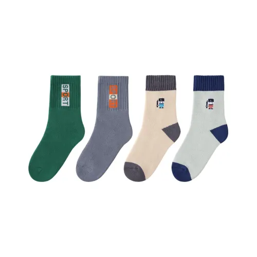 Montagut Носки 4 шт Махровый Робот Children Возраст 3-7 лет