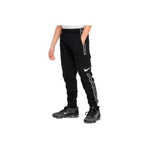 nike Детская одежда MID Шаговый шов Эластичный манжет Кружево Вверх Черный Детский