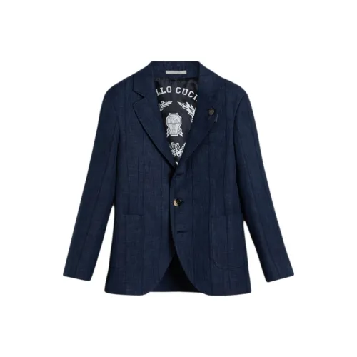 BRUNELLO CUCINELLI Бизнес-костюм Пальто Небесно-голубой Детский