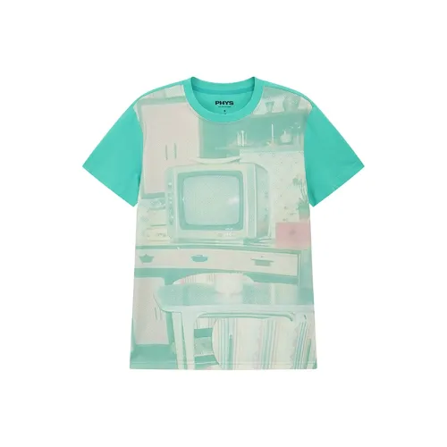 WULISHAONIAN Бирюзовая Унисекс Футболка