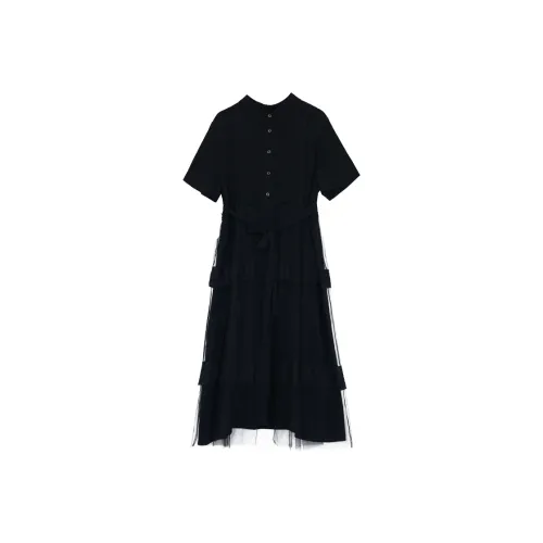 IT'Real SS25 Короткий рукав Платье Женское Черное
