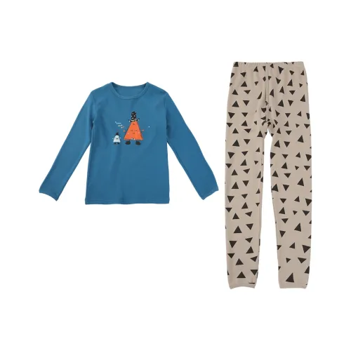 Red Bean Нижнее белье Набор Sea HARP Синий Подростки