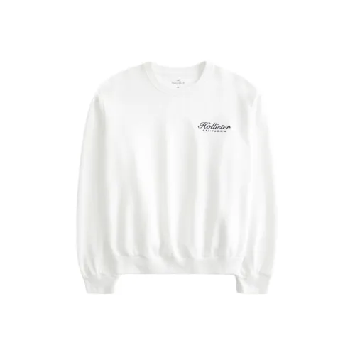 Hollister Белые Женские Свитшоты