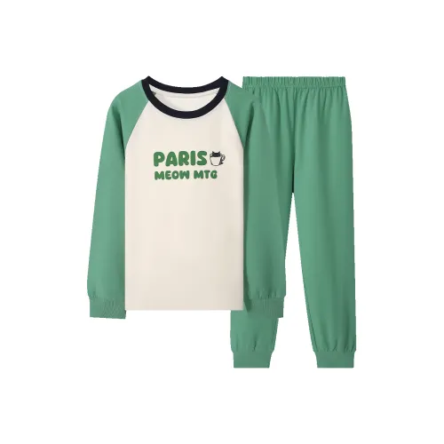 Montagut Домашняя одежда Бежево-абрикосовый и Травяной зеленый Подростки