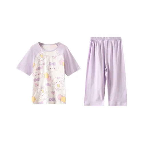 Red Bean Домашняя одежда Таро фиолетовый для детей 3-7 лет