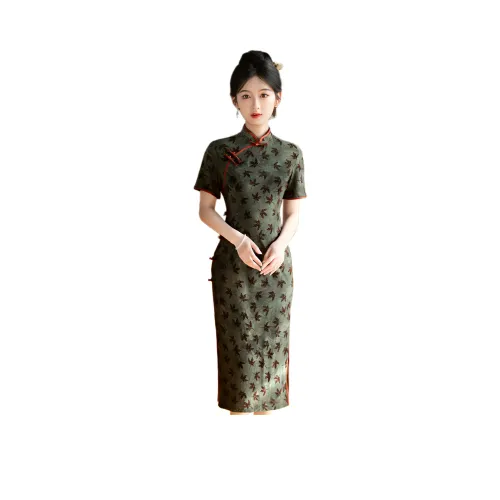 MJ Весна и Лето Чхонсам Женские