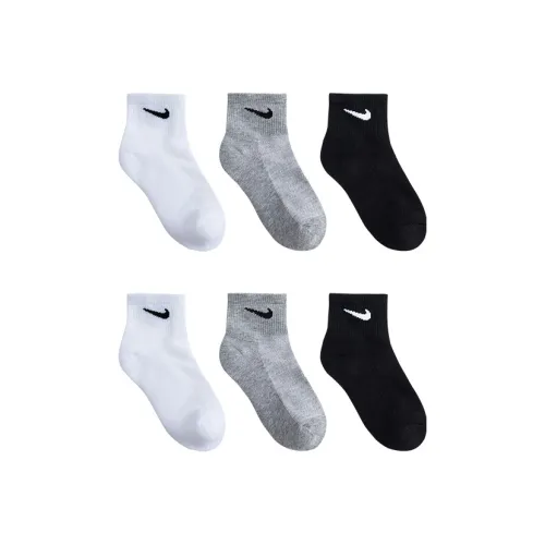Низкие носки Nike 6 пар белый горный серый для детей 3-7 лет