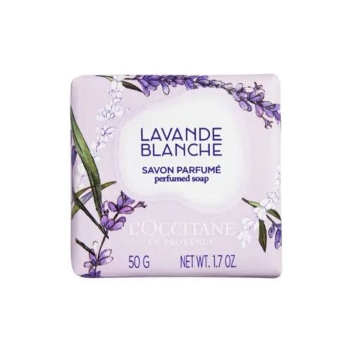 LOCCITANE Белое мыло с лавандой для чистки 50 г