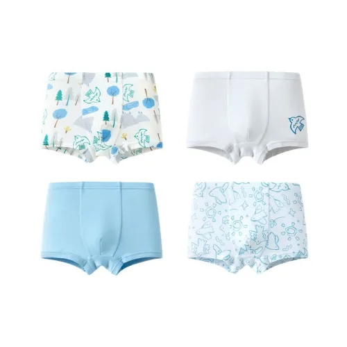 BALABALA Нижнее белье 4 шт синий серый тон для детей 3-7 лет