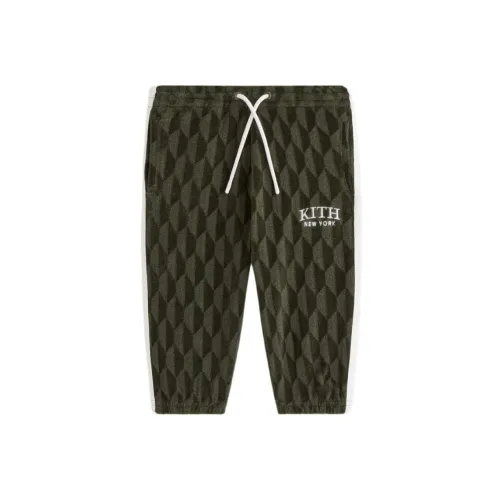 Kith FW24 Велюр Nelson Брюки Брюки Зеленый Infant и Toddler