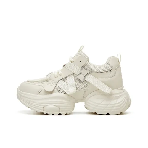 Jin Baichuan Устойчивые к истиранию Дышащие Низкие Топ Кроссовки с Толстой Подошвой Женские